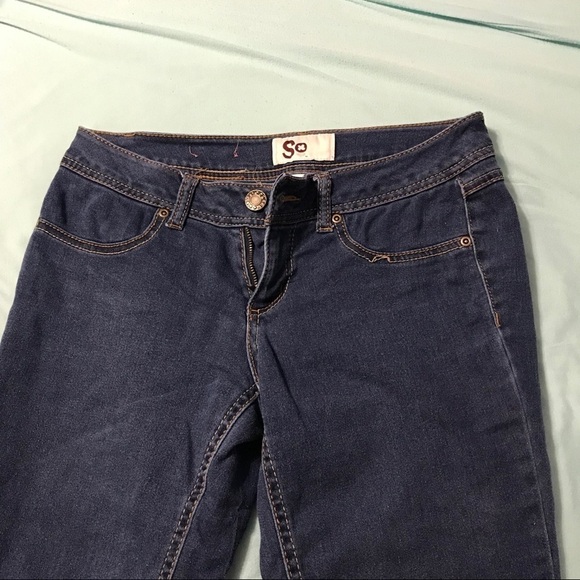 Juniors SO Dark Wash Jeans - Picture 2 of 4